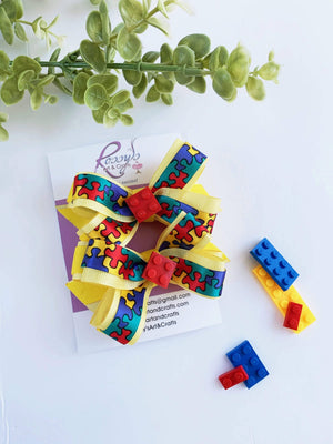 Rossy's Art & Crafts Autism Hair Bow Pair